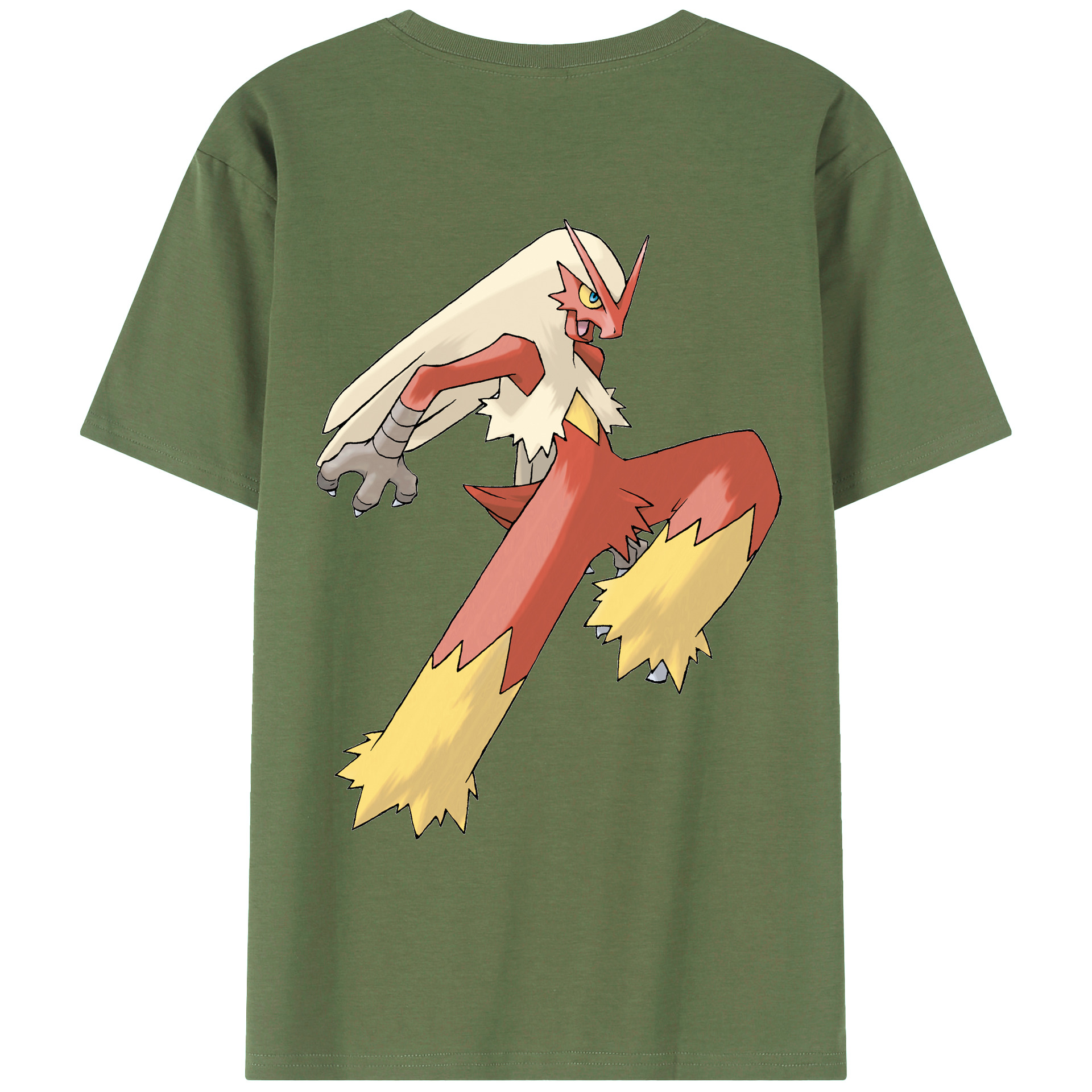 （画像用） ポケットモンスター Pokémon 綿100％ メンズ半袖Tシャツ（バックプリント） 通気性